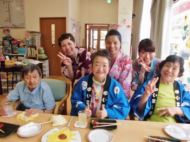 【ゆいま～るつばき】毎年お楽しみの夏祭り！