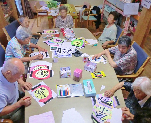 夏祭りの準備の様子