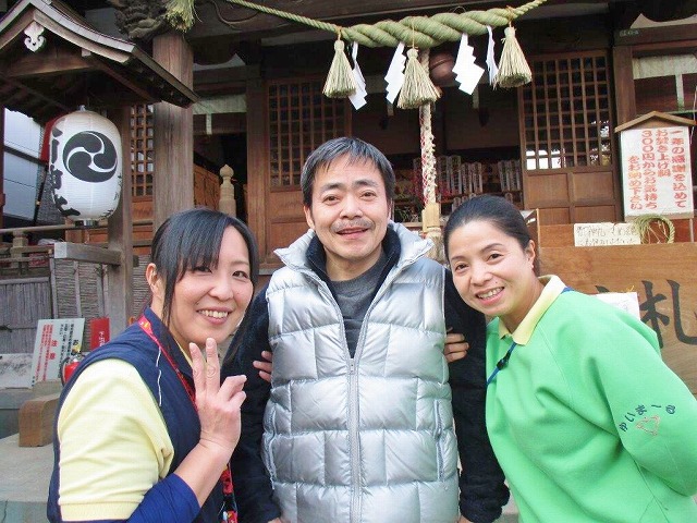 【ゆいま～るつばき】江北氷川神社に初詣